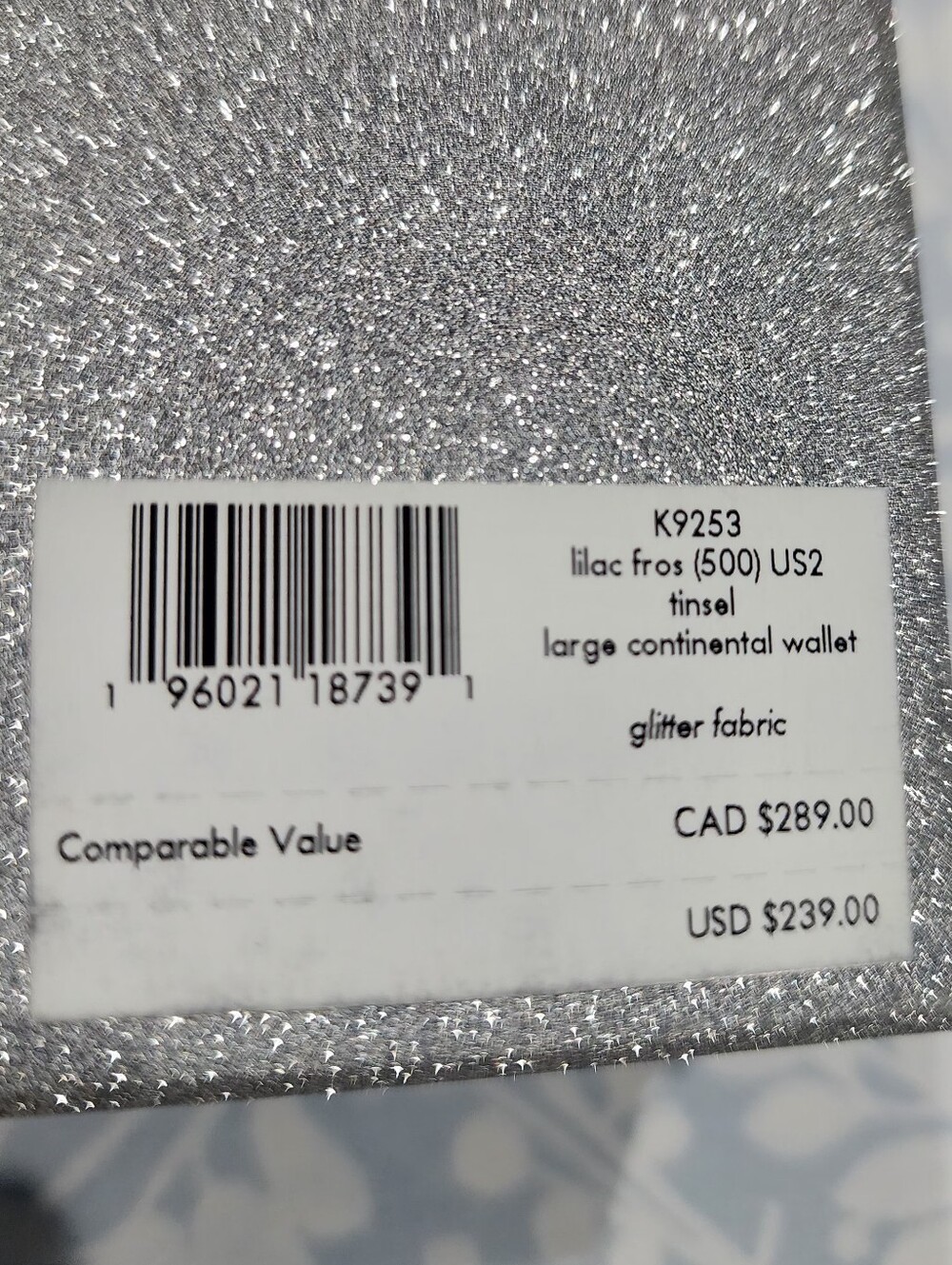Kate Spade Glitter Large Continental Wallet - Picture 4 of 6
